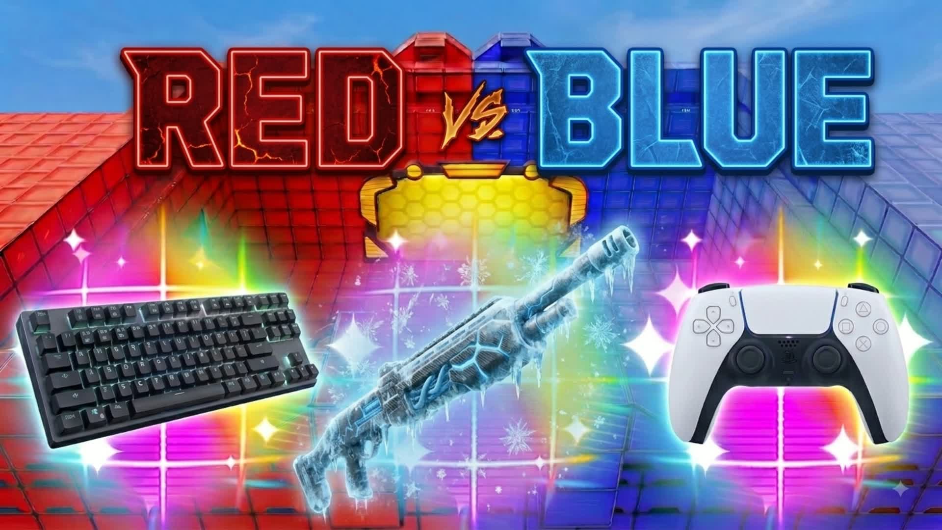 💥 RED VS BLUE WARS — Fortnite Creative map
