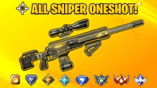 🎯 RANKED ONE SHOT 👑 — Fortnite Creative map cover art