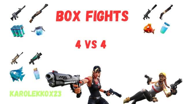 💎4vs4 BOX FIGHT💎📦 — Fortnite Creative map cover art
