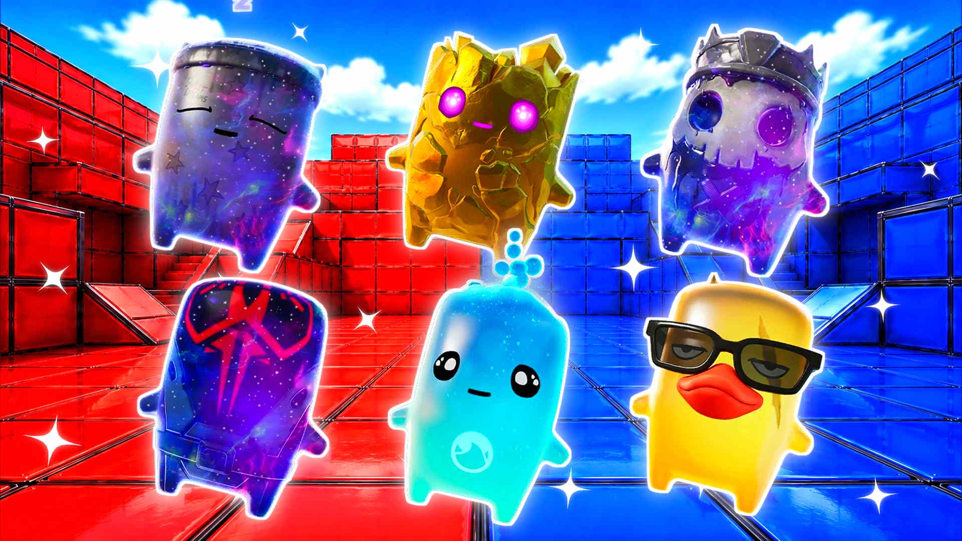 RED VS BLUE ACTIVE RANGE 🔴🔵 — Fortnite Creative map