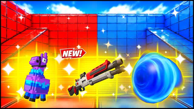 RED VS BLUE PACE AWARENESS 🔴🔵 — Fortnite Creative map cover art