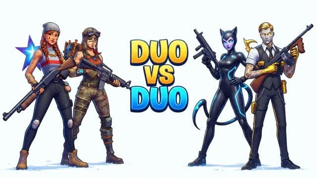 DUO VS DUO ROUND BATLE — Fortnite Creative map