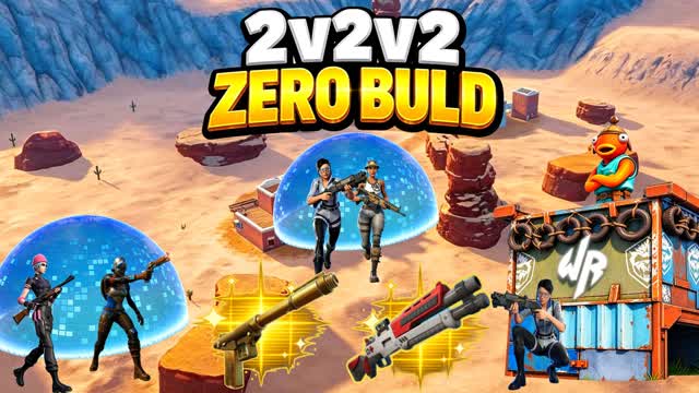 SPEED 2V2V2 ZERO BUILD 🏆 — Fortnite Creative map cover art