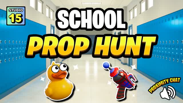 School Prop Hunt 2025 🏫 — Fortnite Creative map cover art