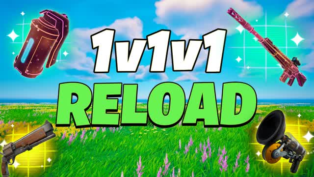 1V1V1 RELOAD FFA - WITH EVERY GUN — Fortnite Creative map cover art