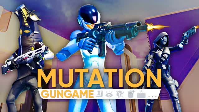 Hyper Mutation Gun Game — Fortnite Creative map cover art