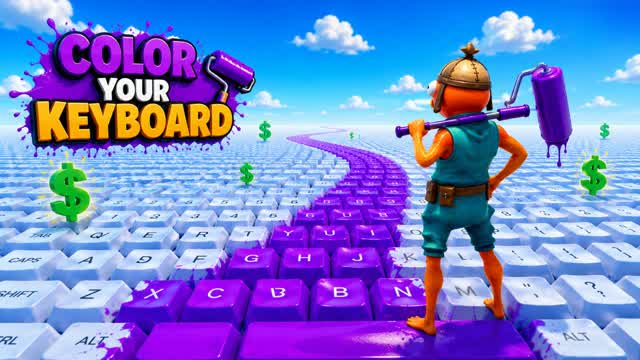 [ASMR] Color Your Keyboard — Fortnite Creative map cover art
