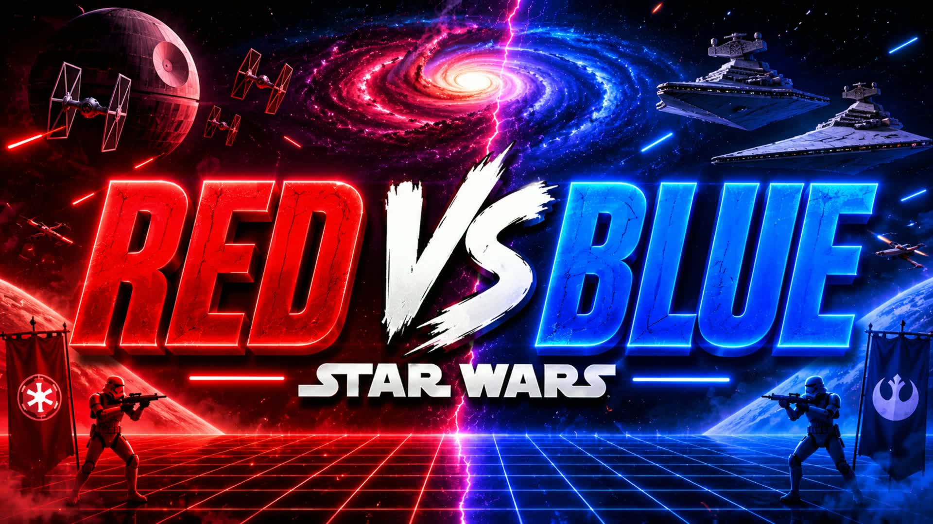 🔥 RED VS BLUE ⭐ Star Wars Battle — Fortnite Creative map