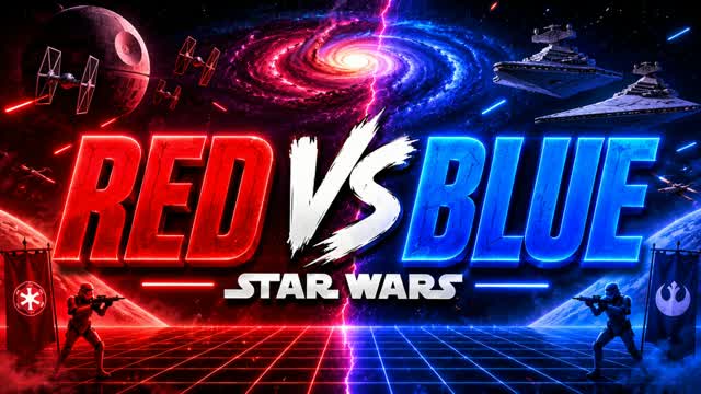 🔥 RED VS BLUE ⭐ Star Wars Battle — Fortnite Creative map cover art