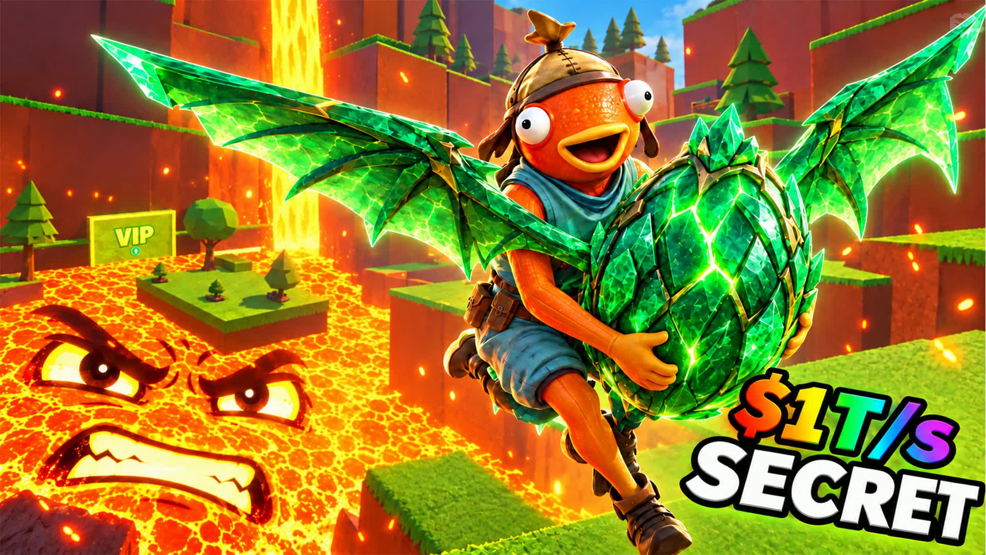 SURVIVE LAVA FOR EGG 🥚 — Fortnite Creative map