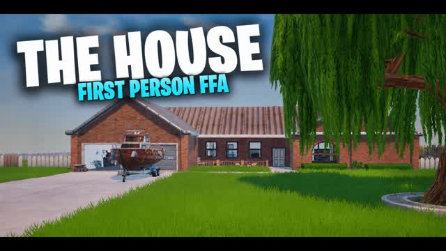 THE HOUSE FIRST PERSON FFA — Fortnite Creative map cover art