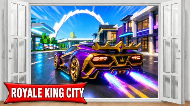 ROYALE KING CITY ! — Fortnite Creative map cover art
