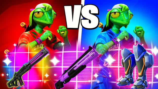 RVB CHAMELEON🔴VS🔵 — Fortnite Creative map