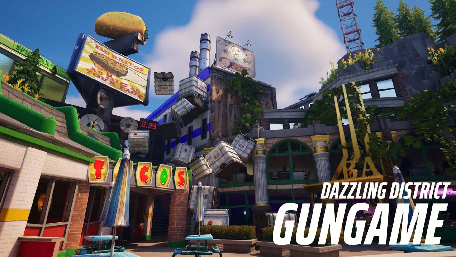 Dazzling District Gungame — Fortnite Creative map