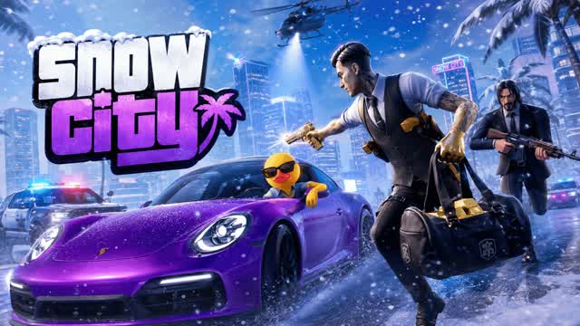 Snow City RP 🚗❄️🏙️ — Fortnite Creative map