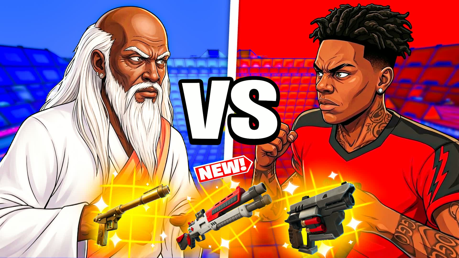 LA PEACE VS LA ANGER RVB RED VS BLUE — Fortnite Creative map