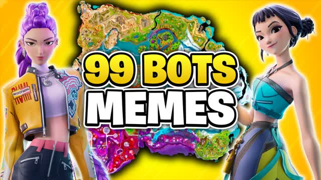 KPOP HUNTERS 99 BOTS ROYALE FREE FOR ALL — Fortnite Creative map cover art