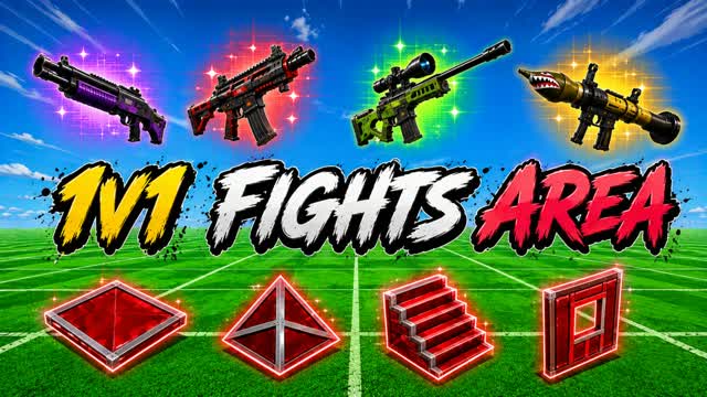 1V1 AREA FIGHTS — Fortnite Creative map cover art