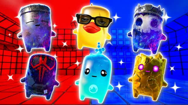 AURA CRAZY RED VS BLUE — Fortnite Creative map