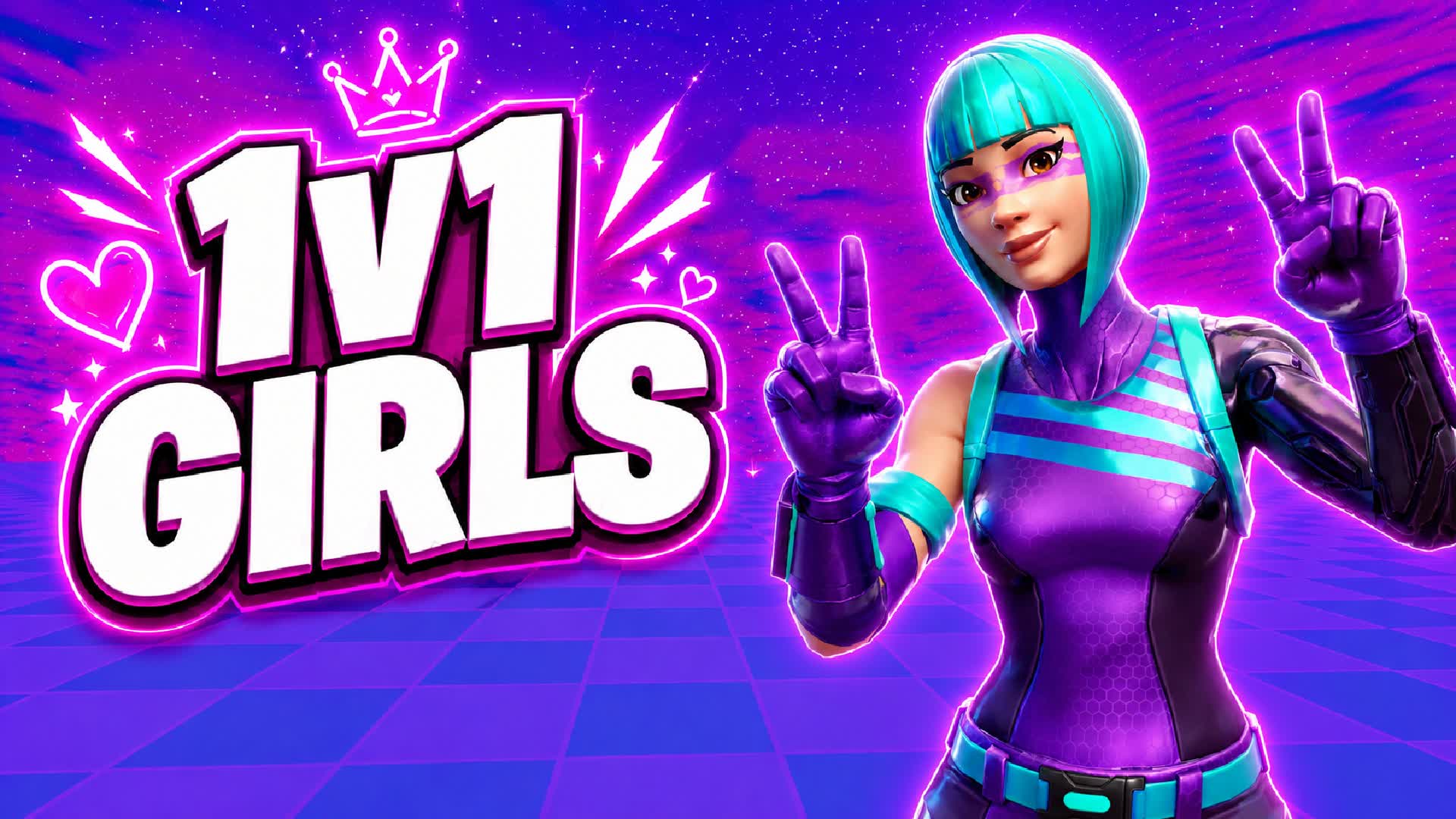 💖 Girls Only? 1v1 Build Fights!💕 — Fortnite Creative map