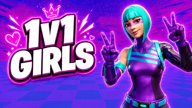 💖 Girls Only? 1v1 Build Fights!💕 — Fortnite Creative map cover art