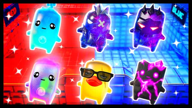 BLUE VS RED GLOWMARK 🔵🔴 — Fortnite Creative map