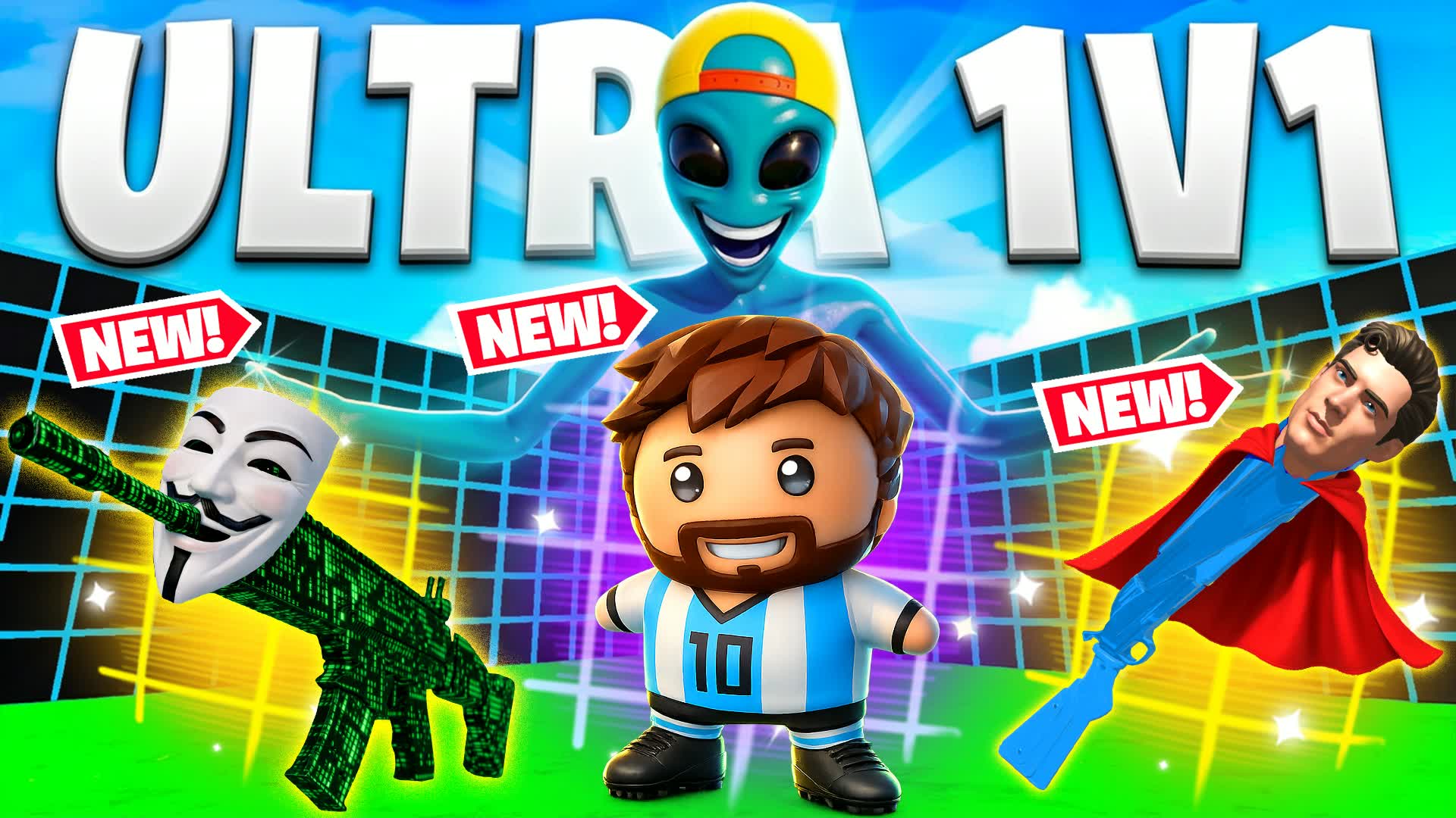 ULTRA 1V1 ALL GUNS & RED CARS FFA — Fortnite Creative map