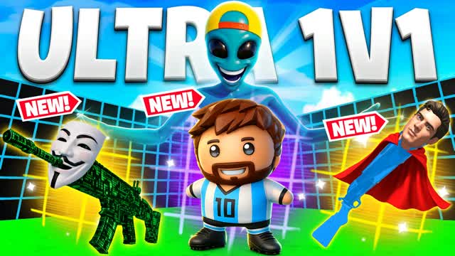ULTRA 1V1 ALL GUNS & RED CARS FFA — Fortnite Creative map cover art