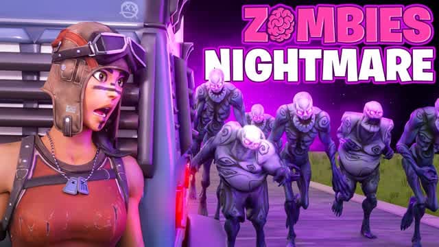 ZOMBIES NIGHTMARE — Fortnite Creative map cover art