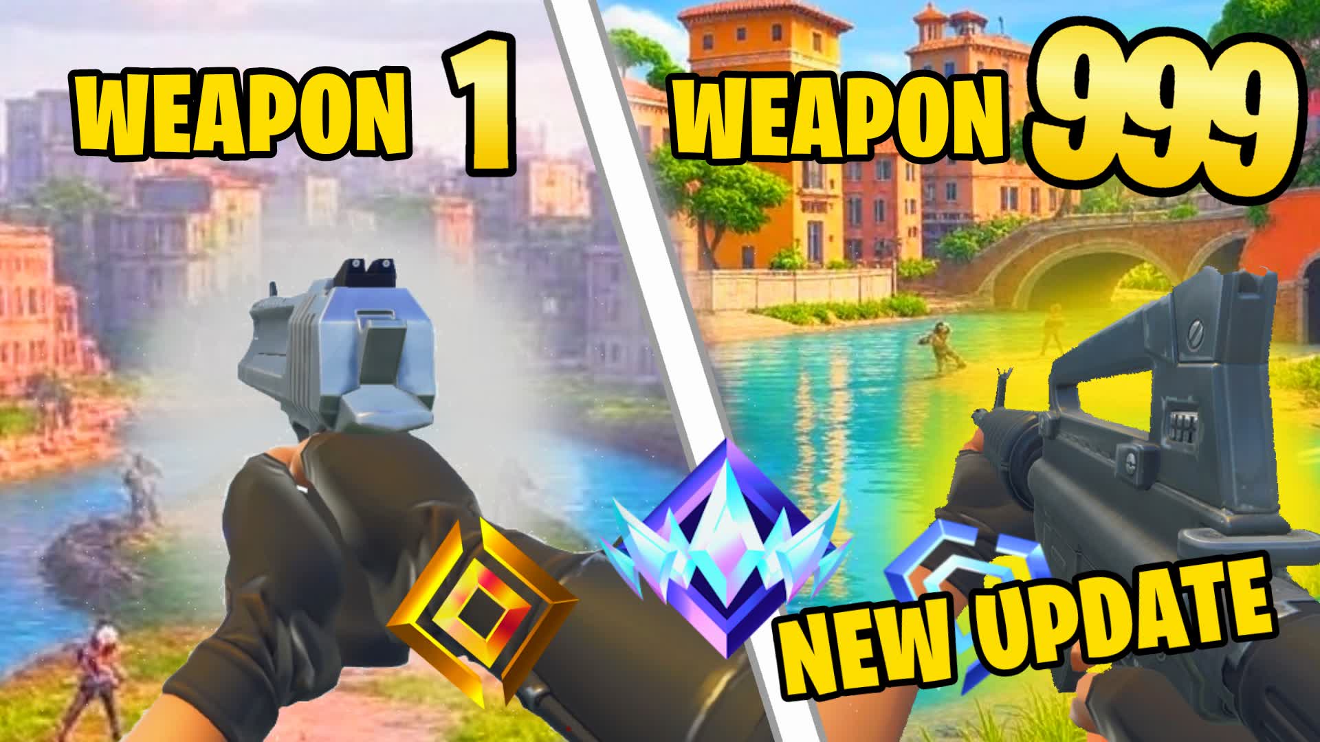 CRAZY FIRST PERSON GUN FIGHT🔫ONE SHOT🎯 — Fortnite Creative map