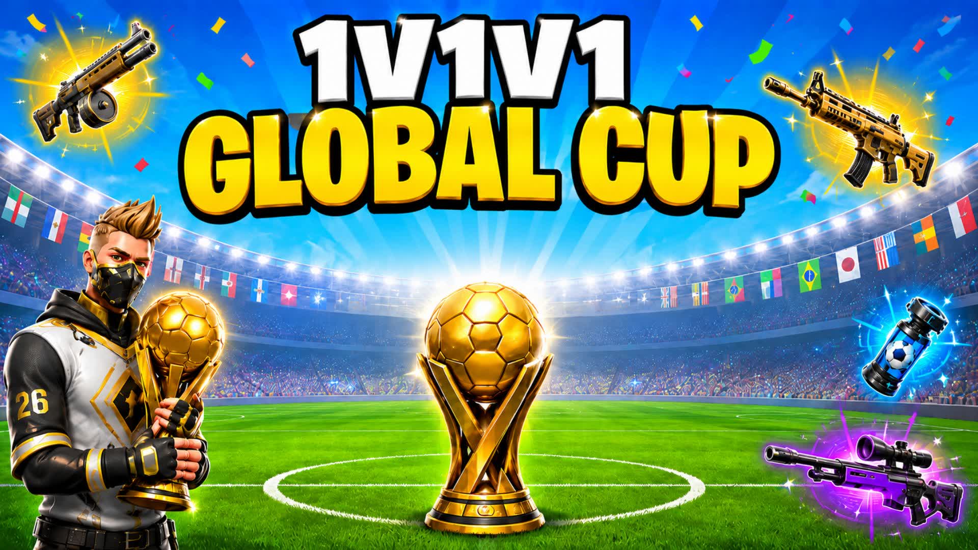 1v1v1 Trophy Clash — Fortnite Creative map