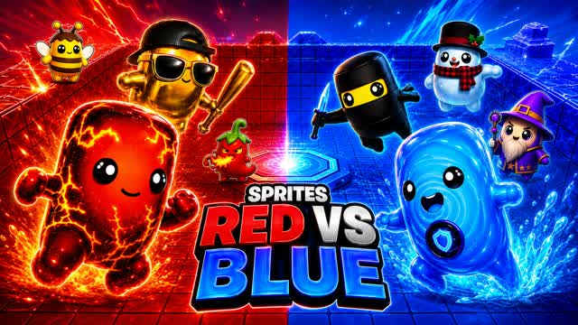 SPRITES RED VS BLUE🔴🔵 — Fortnite Creative map