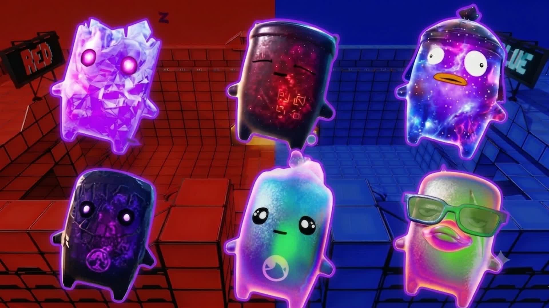 RED VS BLUE BLOB — Fortnite Creative map