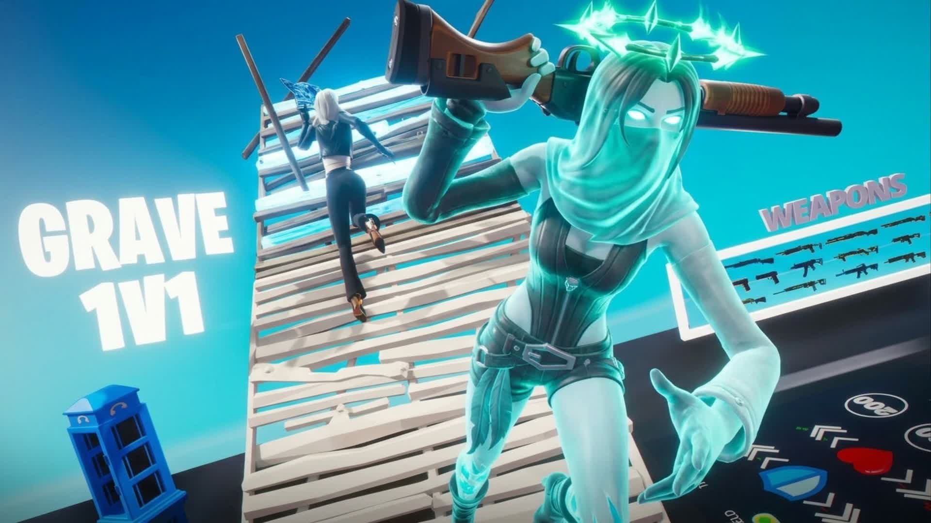 Grave 1v1 (200 Pumps) — Fortnite Creative map