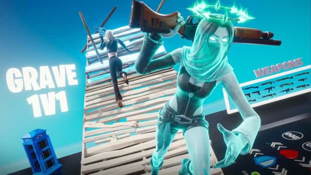 Grave 1v1 (200 Pumps) — Fortnite Creative map cover art