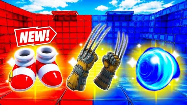 RED VS BLUE WOLVERINE🔴🔵 — Fortnite Creative map