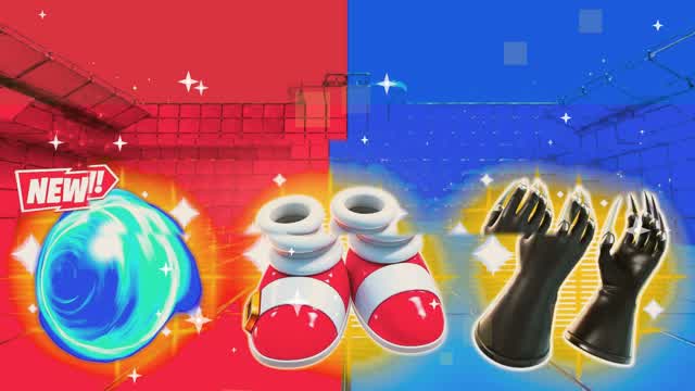 [][]SPIDER-MAN SONIC Red v Blue City — Fortnite Creative map