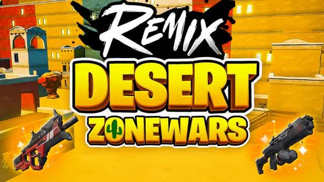 Desert Zone Wars   🔫 — Fortnite Creative map cover art