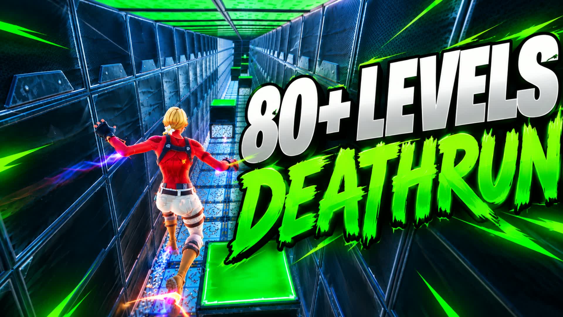 Easy Deathrun (80+ Levels) — Fortnite Creative map
