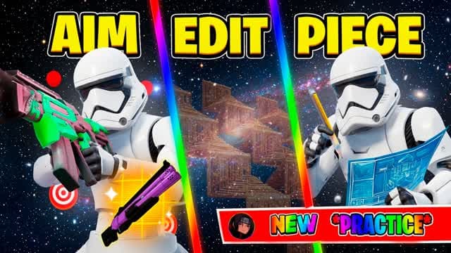 🎯AIM EDIT PIECE & 1V1 MUSIC 🎵 PRACTICE — Fortnite Creative map