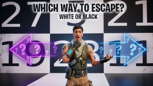 White or Black - Escape Room — Fortnite Creative map cover art
