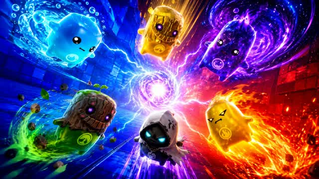 SUPER SPIRIT RED VS BLUE SHOOTER — Fortnite Creative map cover art