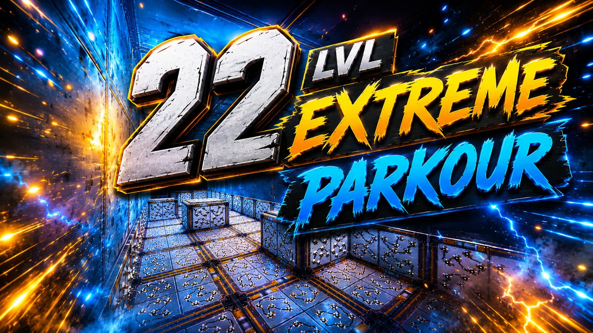 🔥Extreme 22 Level Parkour — Fortnite Creative map
