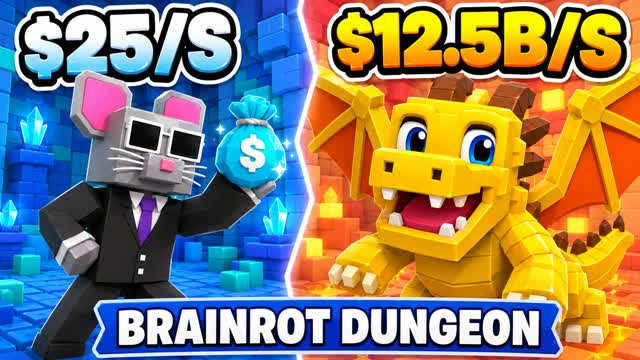 BRAINROT DUNGEON - EVOLUTION — Fortnite Creative map cover art