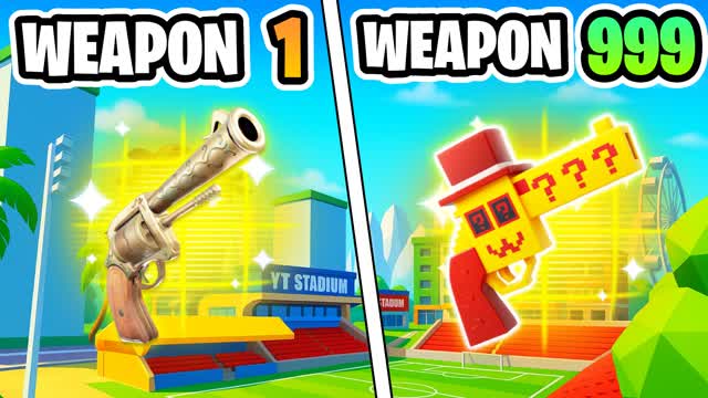 BRAINROT CITY🔫 ONE SHOT⭐️GUN GAME 🎯 — Fortnite Creative map cover art