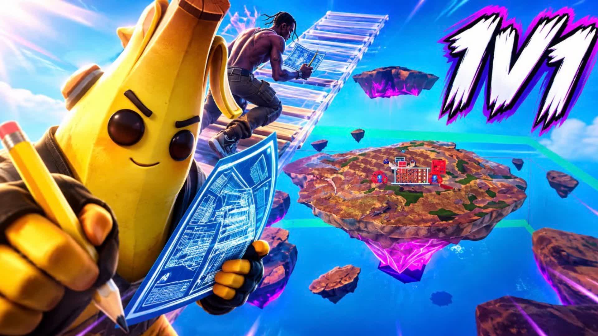 1v1 en rocas — Fortnite Creative map