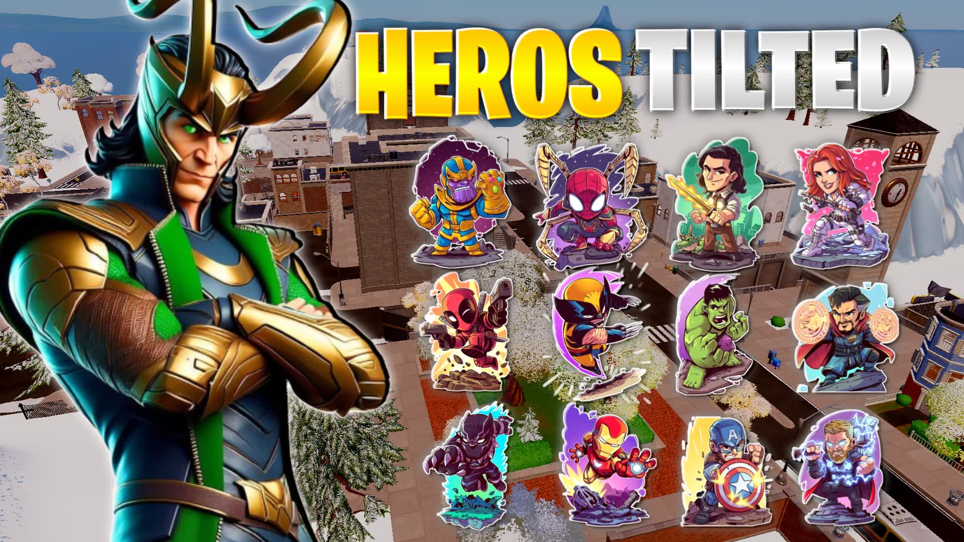 HEROS TILTED ZONE WARS ⭐ — Fortnite Creative map