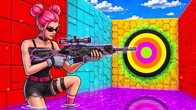 🦒 WILD GIRAFFE TRICKSHOT — 80 Levels 🌿 — Fortnite Creative map