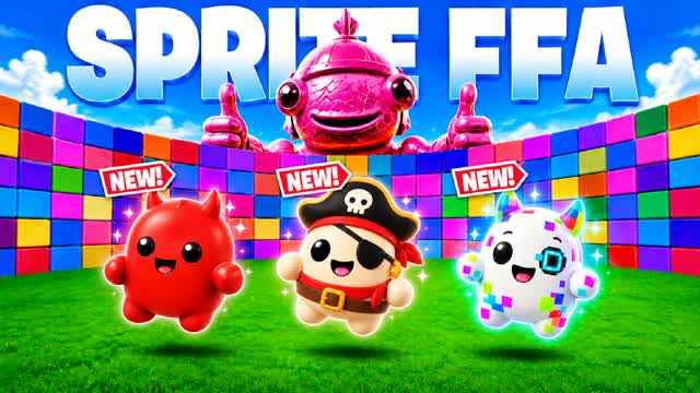 SPRITES FFA - KUZO 1v1 & ALL WEAPONS — Fortnite Creative map cover art
