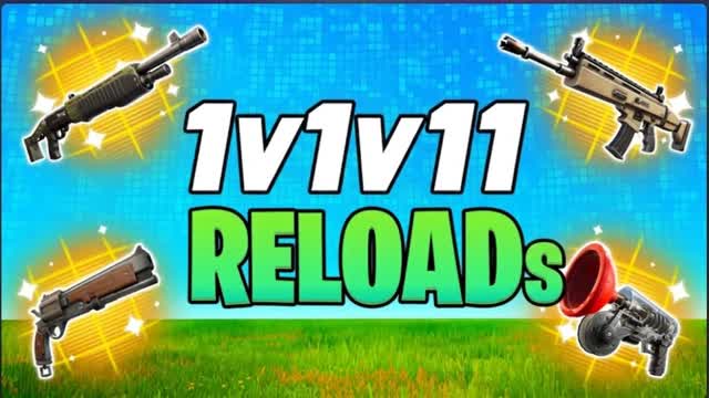 1v1v11 RELOAD s — Fortnite Creative map cover art